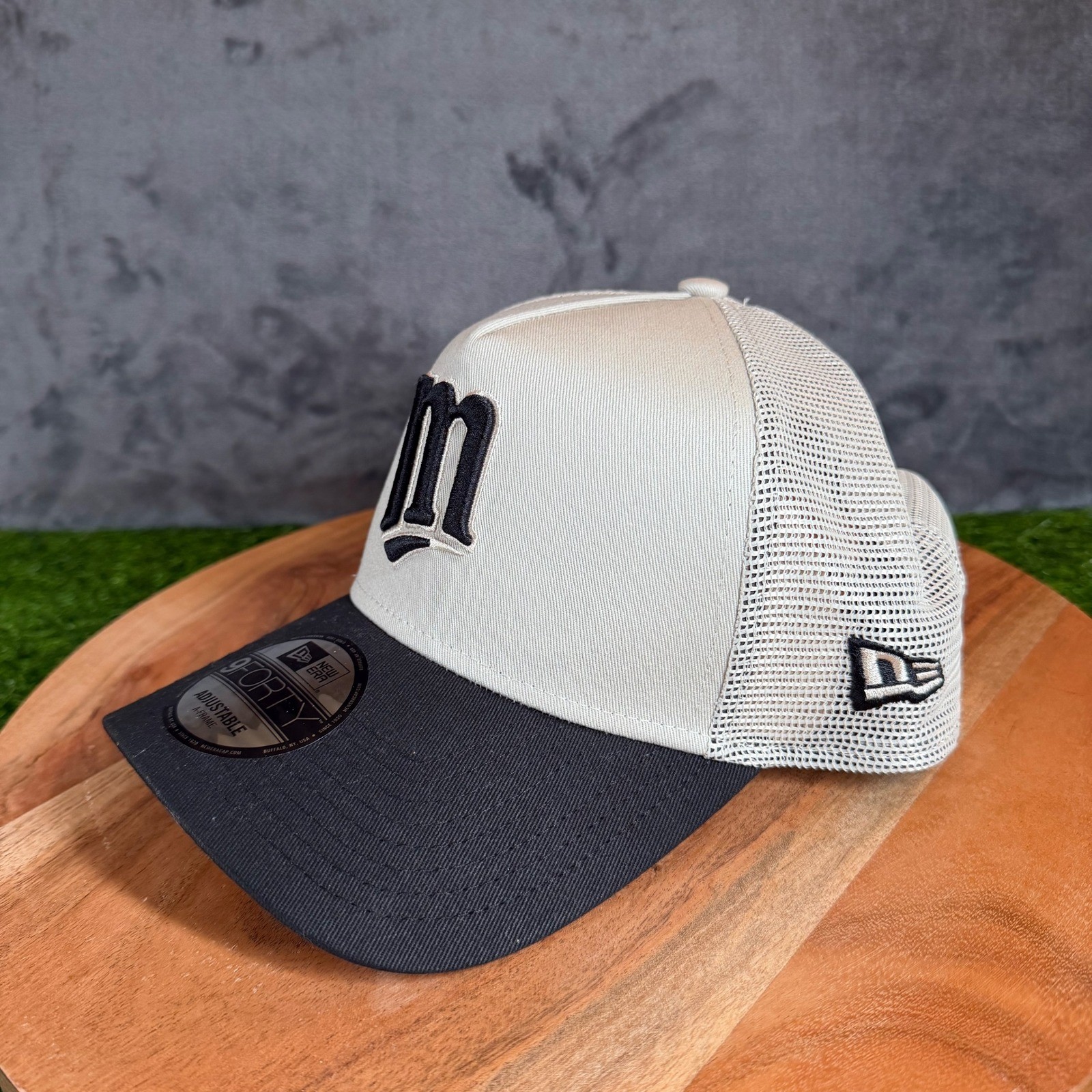Cream Black Minnesota Twins Mlb Snapback Mens Nwt
