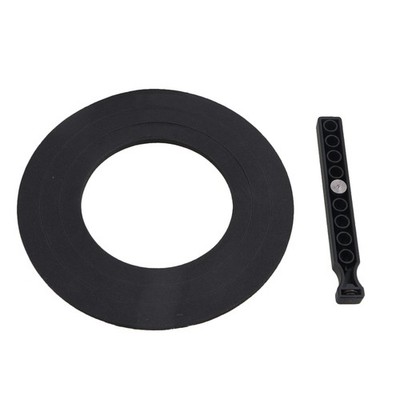 Durable Black Silicone Bass Drum Bottom Port Hole Cutting Kit for 4/5/6 inches