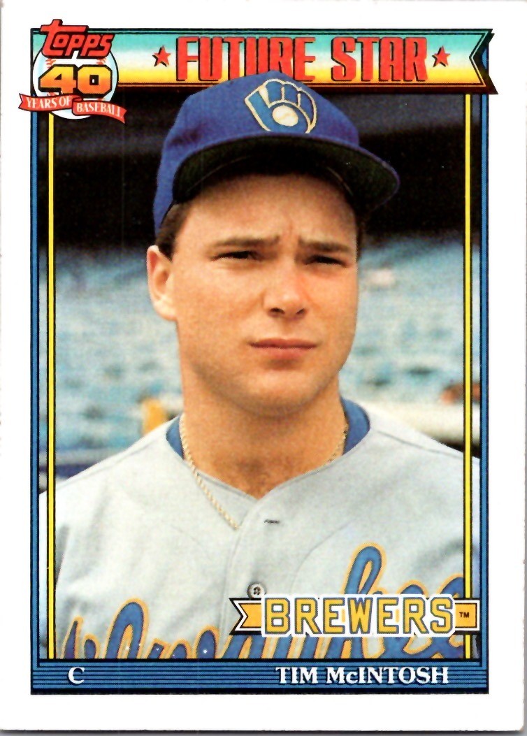 1991 Topps Tim McIntosh #561 Brewers
