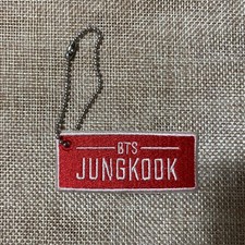 BTS JUNGKOOK World Tour Love Yourself Name Tag Official Keyring / Good /Gift