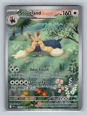 Pokemon TCG Stoutland Holo Illustration Rare SV: White Flare 156/086 NM Card on eBay