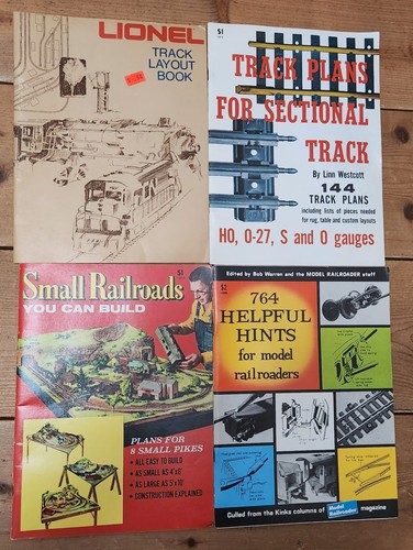 Four Vintage Model Railroad Layout and Terrain Books
