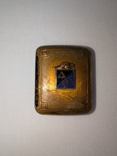 Vintage Masonic Brass Belt Buckle