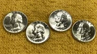 1946-S Washington Quarters 25c Lot Of (4). FREE SHIPPING. Uncertified.