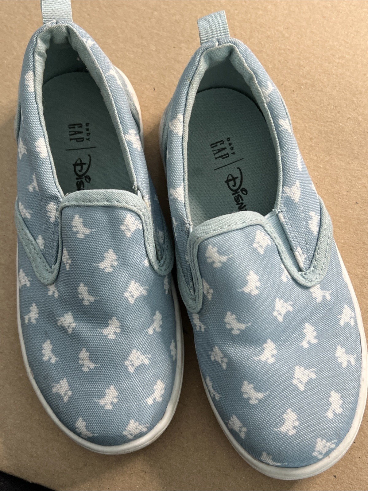 Light Blue W/ White Mouse Silhouette