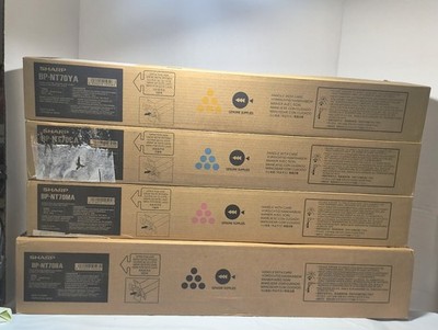 Sharp BP-NT70BA,BP-NT70CA, BP-NT70MA, BP-NT70YA OEM TONER Cartridge SET New Best