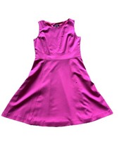 Nine West Womens Fit & Flare Dress Pink Sleeveless V-Neck Size 6