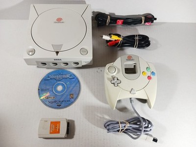 SEGA Dreamcast Console Bundle Tested Working Soul Calibur New System Battery