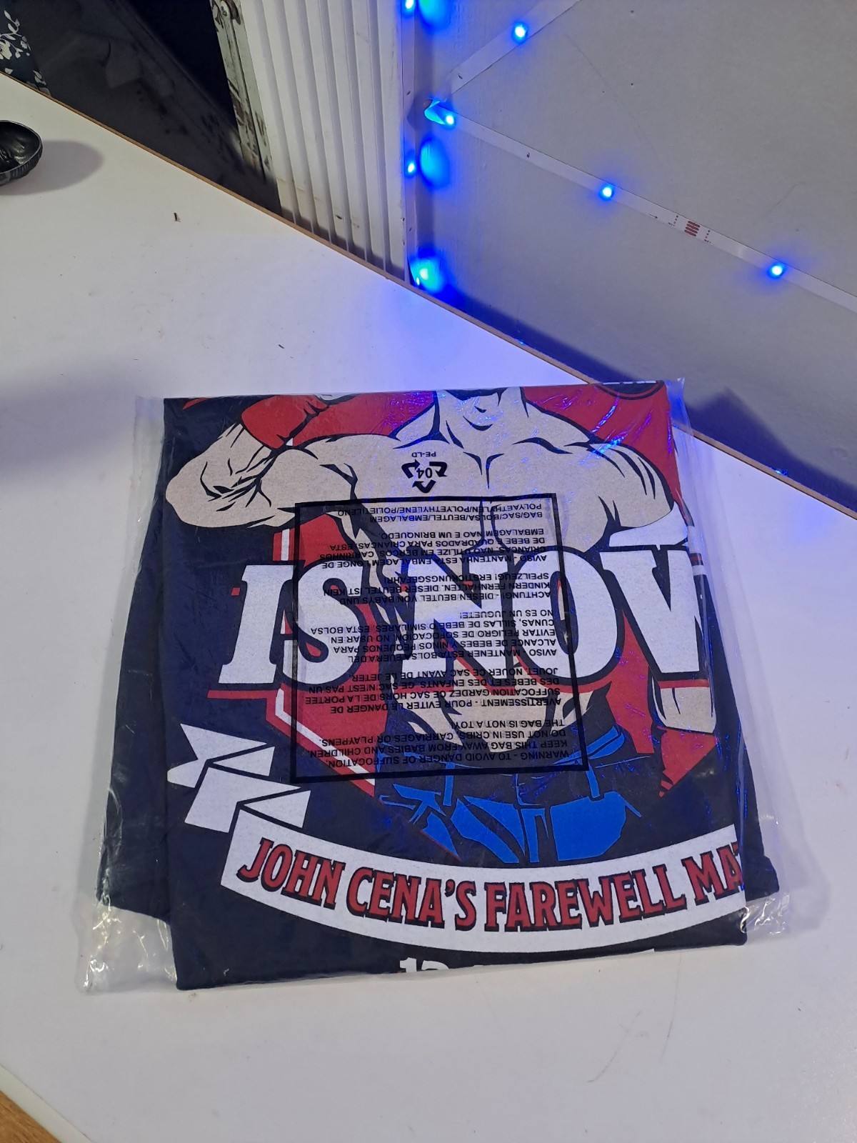 OFFICIAL WWE Men's JOHN CENA Farewell Tour 2025 DC Final Match SNME Shirt XL