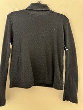 NWOT Polo Ralph Lauren Kids black long-sleeve knit turtleneck sweater Sz 5