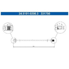 2x Bremsschlauch hinten für Audi A4 B5 8D2 8D5 id58284