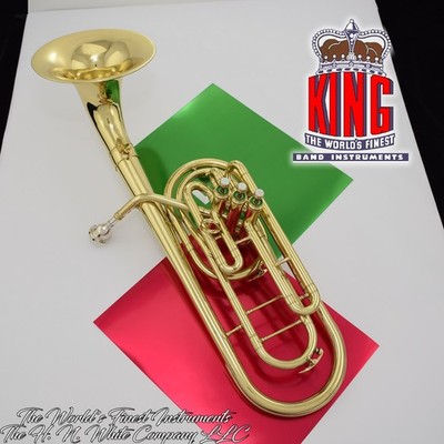 1957 Vintage King H. N. White Made Trombonium Marching Trombone SN: 357431