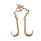 G70 V-Chain 5/16" X 2’ Large J-hooks Flatbed Tow Truck Rollback - Foto 3