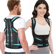 Posture Corrector for Women  Men   Adjustable Back Brace with Full Back Support