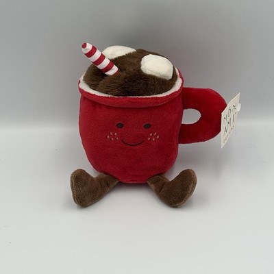 NWT Mon Ami Red Cocoa Cup Plush 2023 Cute Stuffed Choclate Mug Barnes & Noble's