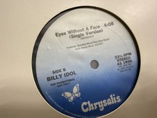 Billy Idol Eyes Without A Face 12” 1984 Chrysalis AS 1856 ROCK DJ PROMO NM