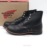 Size 8.5 Men's Red Wing Iron Ranger 6-Inch Made in USA Boots 8084 Black