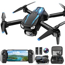 1080P HD Camera Drone, Foldable Quadcopter for Kids and Adults, 2 Batteries