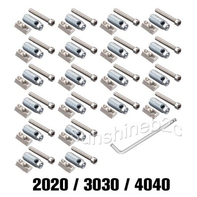 20x Set Automatikverbinder Schnellverbinder 2020 3030 4040 Nut 4/5/6