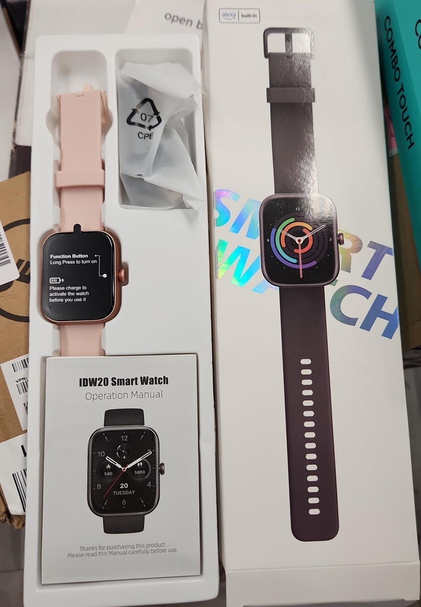 Veryfit IDW20 Plus Smart Watch with Built-in Alexa Waterproof 1.8