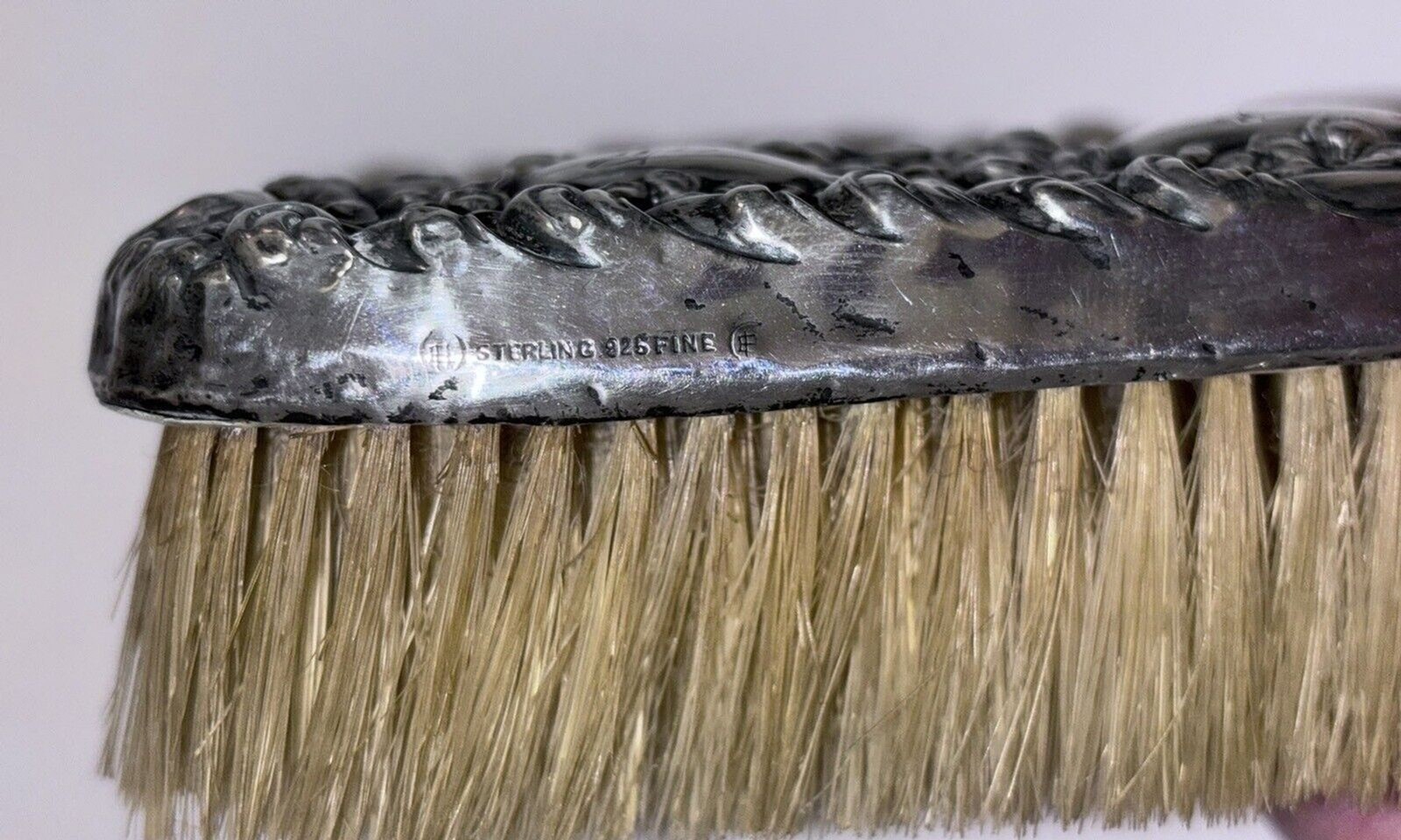 Unger Brothers Sterling Silver Ornate Clothes Brush Engraved