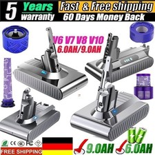 Für Dyson V6 V7 V8 V10 9500mAh Akku Animal SV10 Absolute Staubsauger Batterie DE
