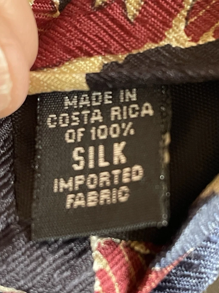 Lote de 2 corbatas 100 % seda geométricas y florales Italia Alexander Julian, Charleston Foto 2 de 4