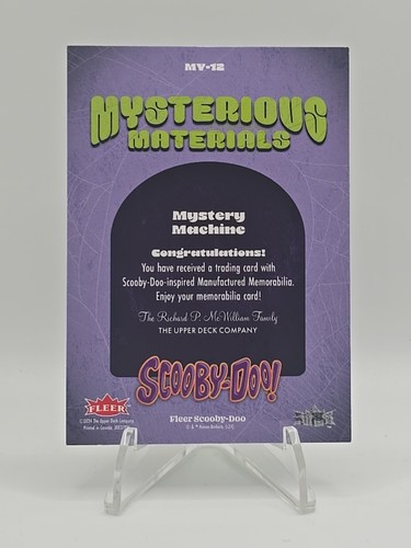 2025 Fleer Scooby Doo - Mysterious Materials Mystery Machine #MY-12 - Picture 2 of 3