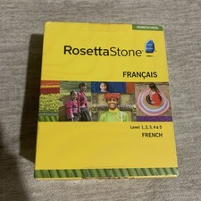 NEW Rosetta Stone French Francais Version 3 Level 1-5 Homeschool WinMac CD ROM