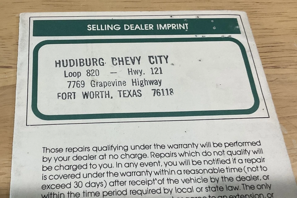 Chevrolet ~ Chevy LUV ~ 1981 Manual del propietario y del conductor y folletos folletos " Foto 3 de 4