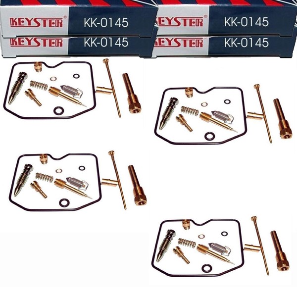 4X Vergaser Reparatursatz FüR Kawasaki GPZ 900 R Ninja 1990-1992 Keyster 4 Kits-image