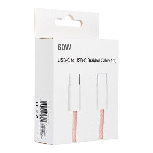 Pd60g 3a C263 Cavo Usb-c 60w Fast 1m Rosa Per Lg V50 Thinq 5g V50s V60 Velvet - Foto 1 di 4