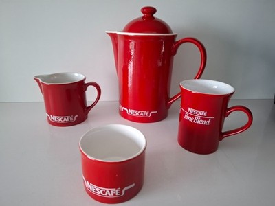 Nescafe Kaffee 4 teiliges Set ~ Vintage / Sammler ~ Top gebrauchter Zustand!!!