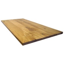Tischplatte 240x100 cm ohne Baumkante aus echter Eiche