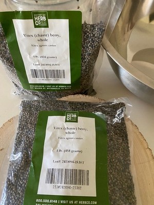 Vitex (Chaste) Berry, Whole - Natural Bulk Dried Herbs