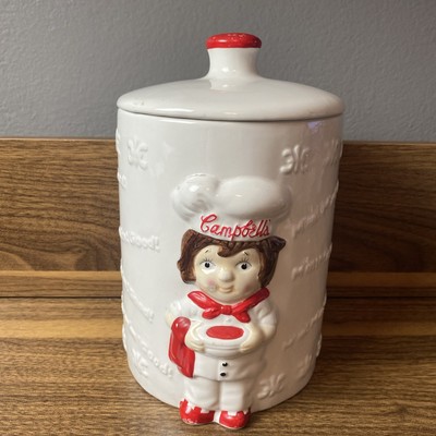 1999 Campbell s Soup Kids  M m M m Good  Vintage Ceramic 10  Cookie/Cracker Jar