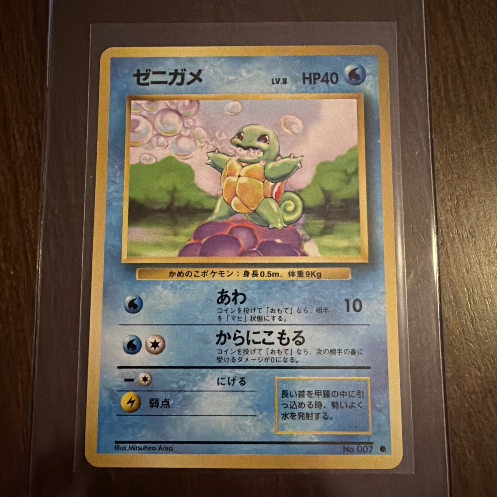Nintendo Squirtle Expansion Pack No Rarity Regular JP 1996 No.007 40 HP Arita