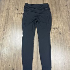 Eddie Bauer Women's M Trail Tight Leggings Black Zip pockets