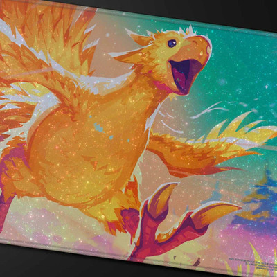 MtG Final Fantasy Holofoil Playmat - Shiny Artwork, Non-Slip, 24''x13.5''