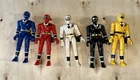 Bandai Power Rangers Vintage Alien Ranger Figures, Full Set