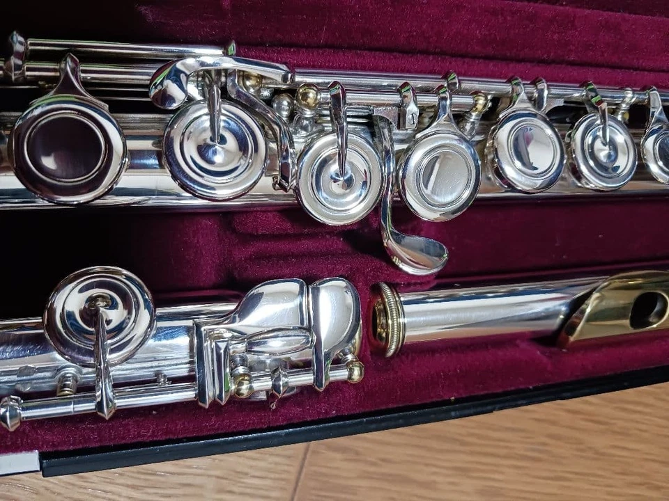 Altus Flute A907 Silver Headjoint with Gold Plated - Image 2 of 4