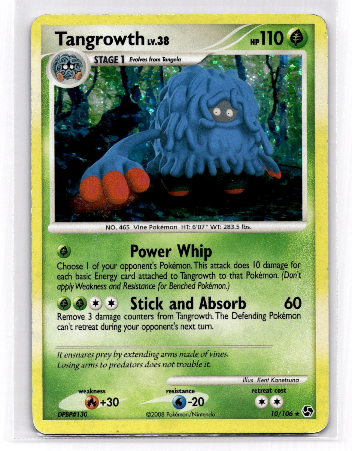 Tangrowth Holo Rare Great Encounters 10/106 HP