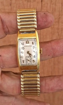 Scarce/Vintage - 1936 Hamilton 'Richmond' 18k 750 Restored, Running Watch 982