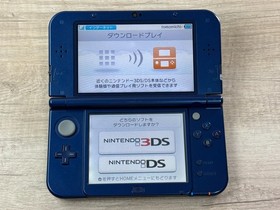 Nintendo New 3DS XL Metallic Blue Console With BOX Tested Japan D6129