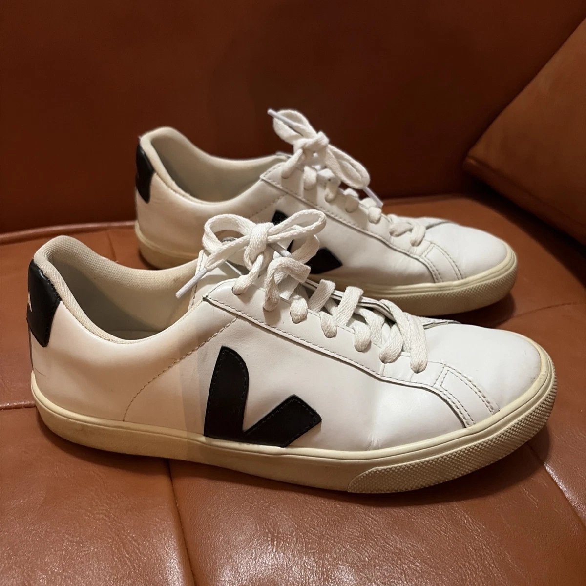 Veja Esplar Leather White Black for sale | eBay