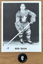 Bob Baun 1965-66 Coca-Cola Promo #NNO Toronto Maple Leafs *Marked*
