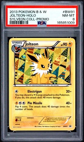 Jolteon graded PSA 8 for sale on eBay