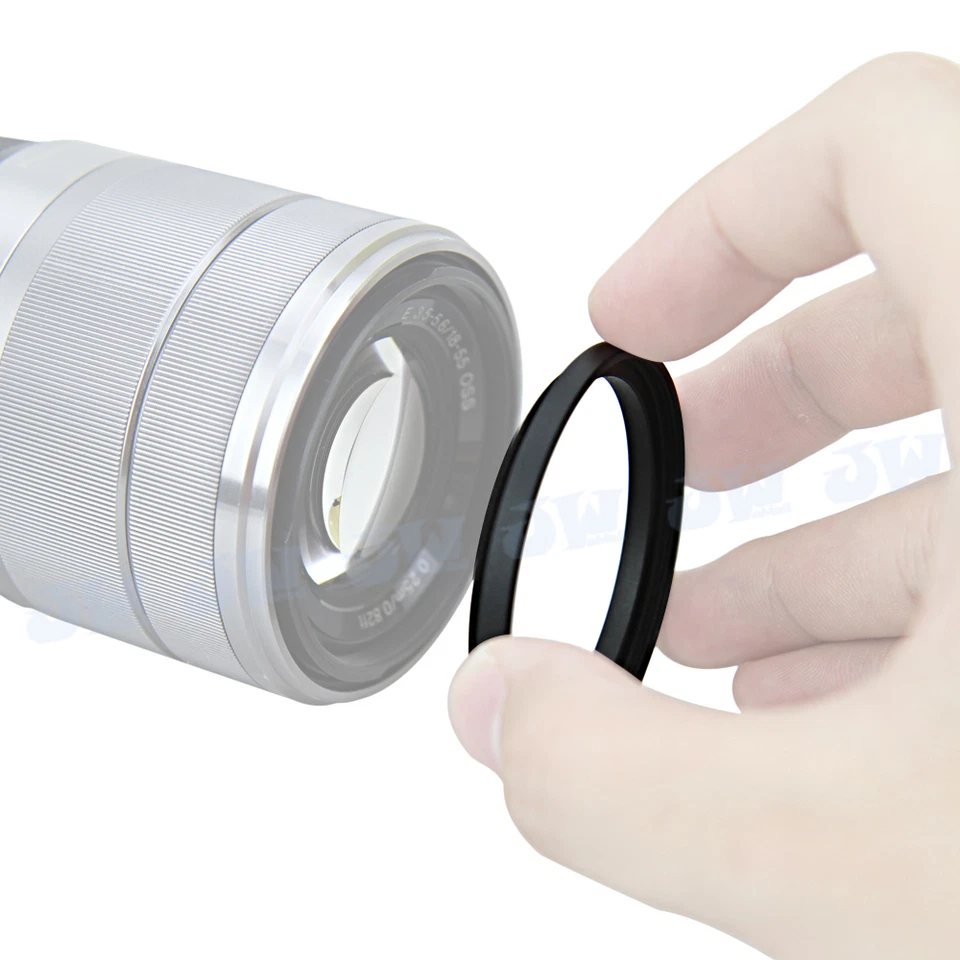 40.5-58mm Step-Up Metal Adapter Ring / 40.5mm Lens to 58mm CPL Filter Accessory - Image 2 of 3