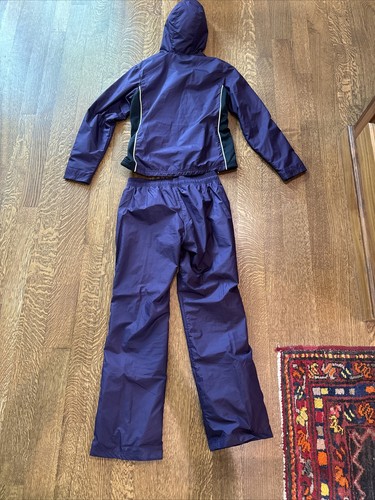Nike Medium Mesh Lined Tracksuit Jacket Pants Set Warm Up Joggers Purple - Picture 5 of 14