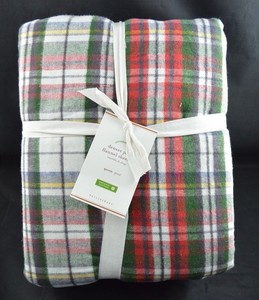Pottery Barn Denver Plaid Flannel Sheet Set Queen 109 Ebay